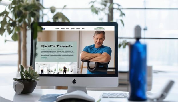 An image of a physical therapy clinic website with optimized content and highquality design elements-2