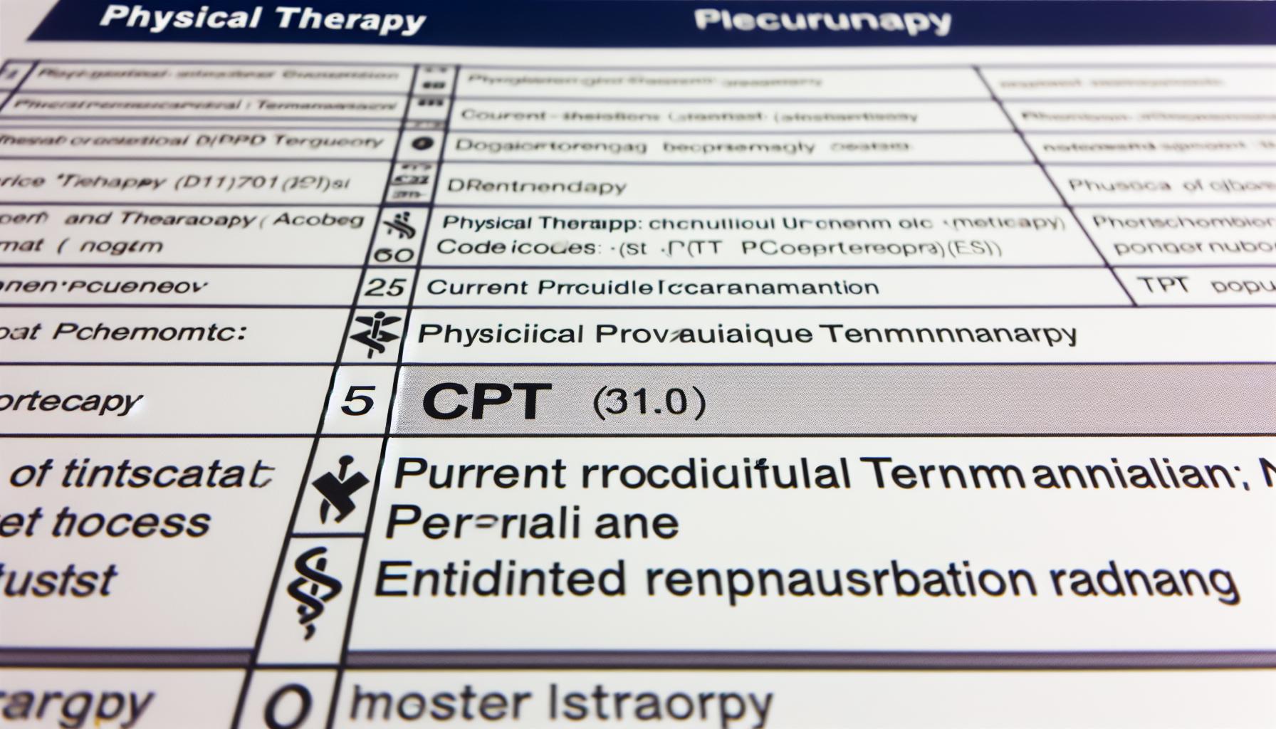 A Comprehensive Guide to Physical Therapy CPT Codes